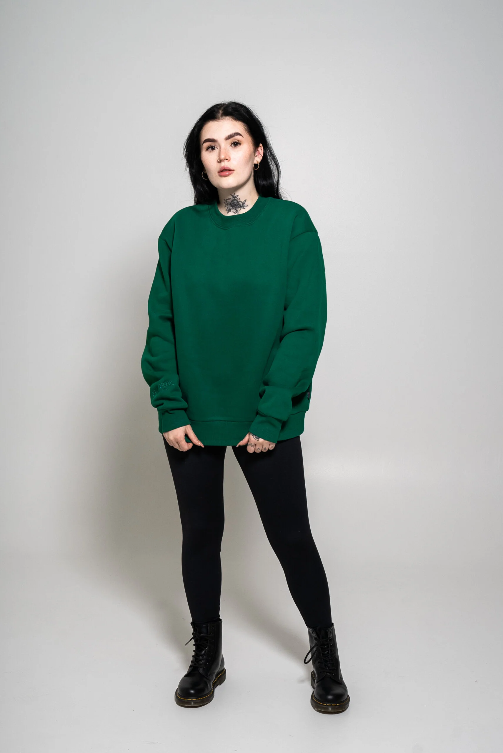 Heavy oversize college kirkasvihreä - Image 3