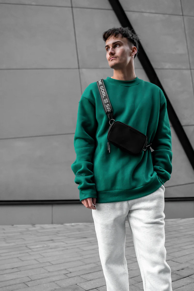 Heavy oversize college kirkasvihreä - Image 5