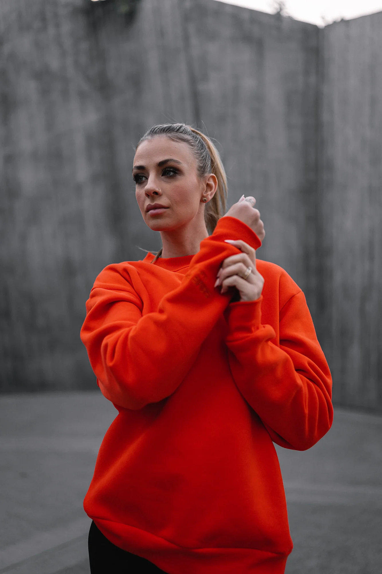 Heavy oversize college oranssi - Image 4