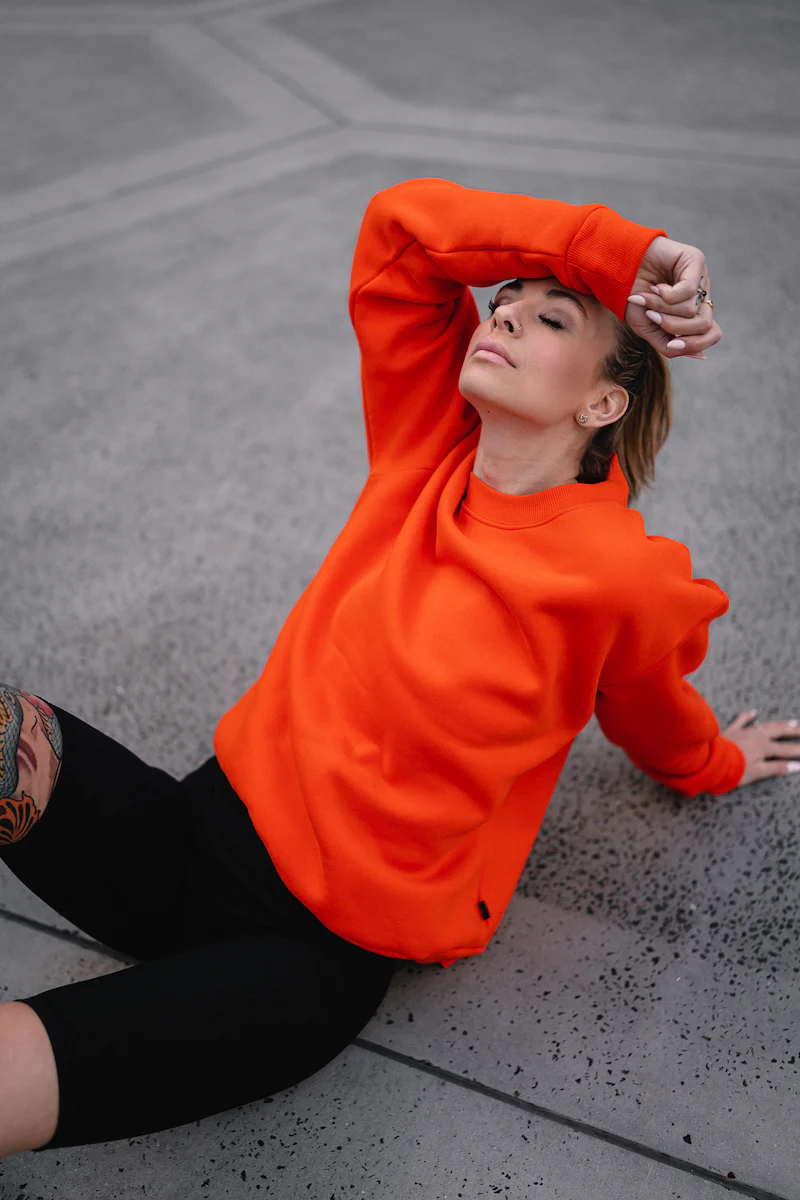 Heavy oversize college oranssi - Image 5