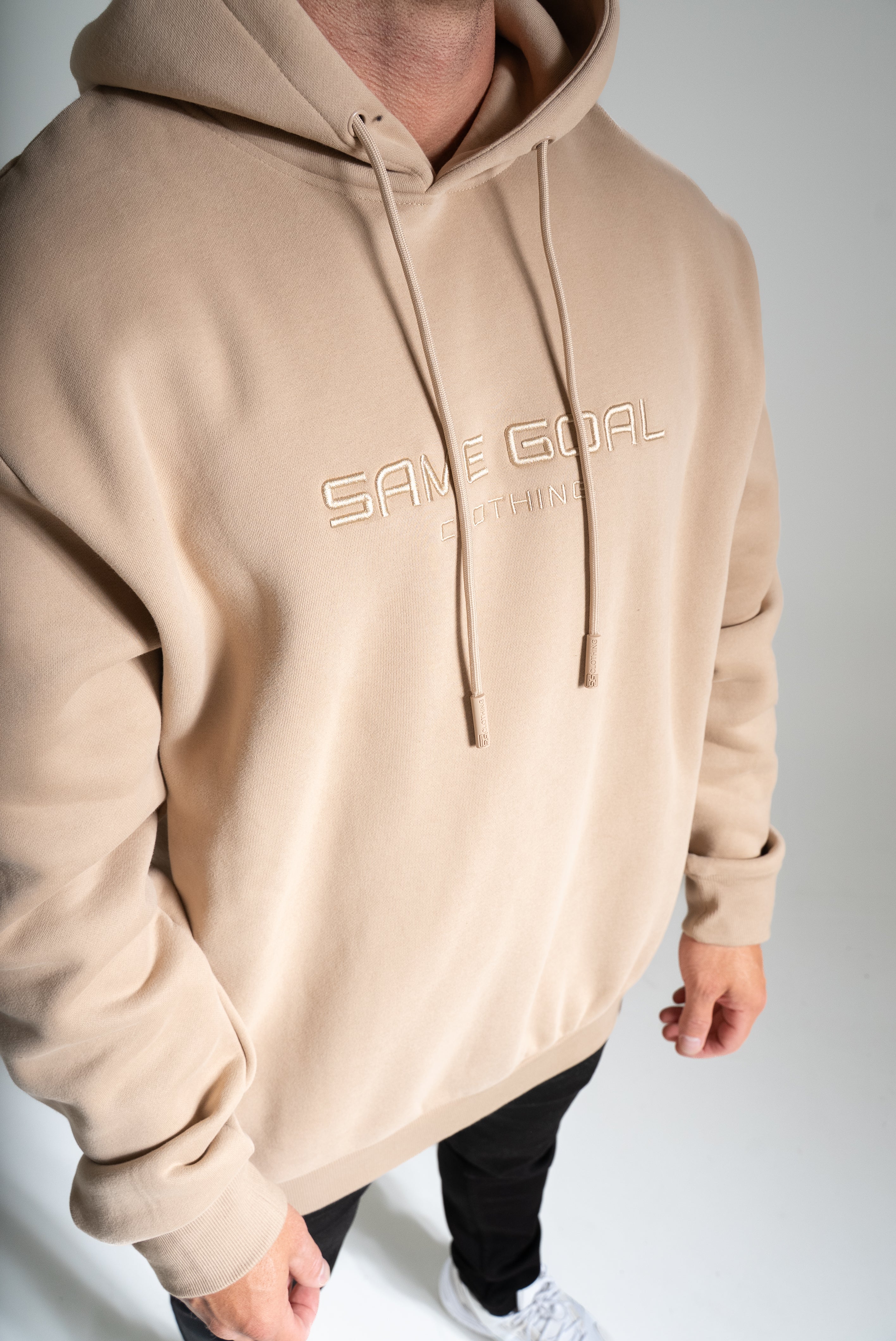 Heavy oversize huppari beige - Image 3