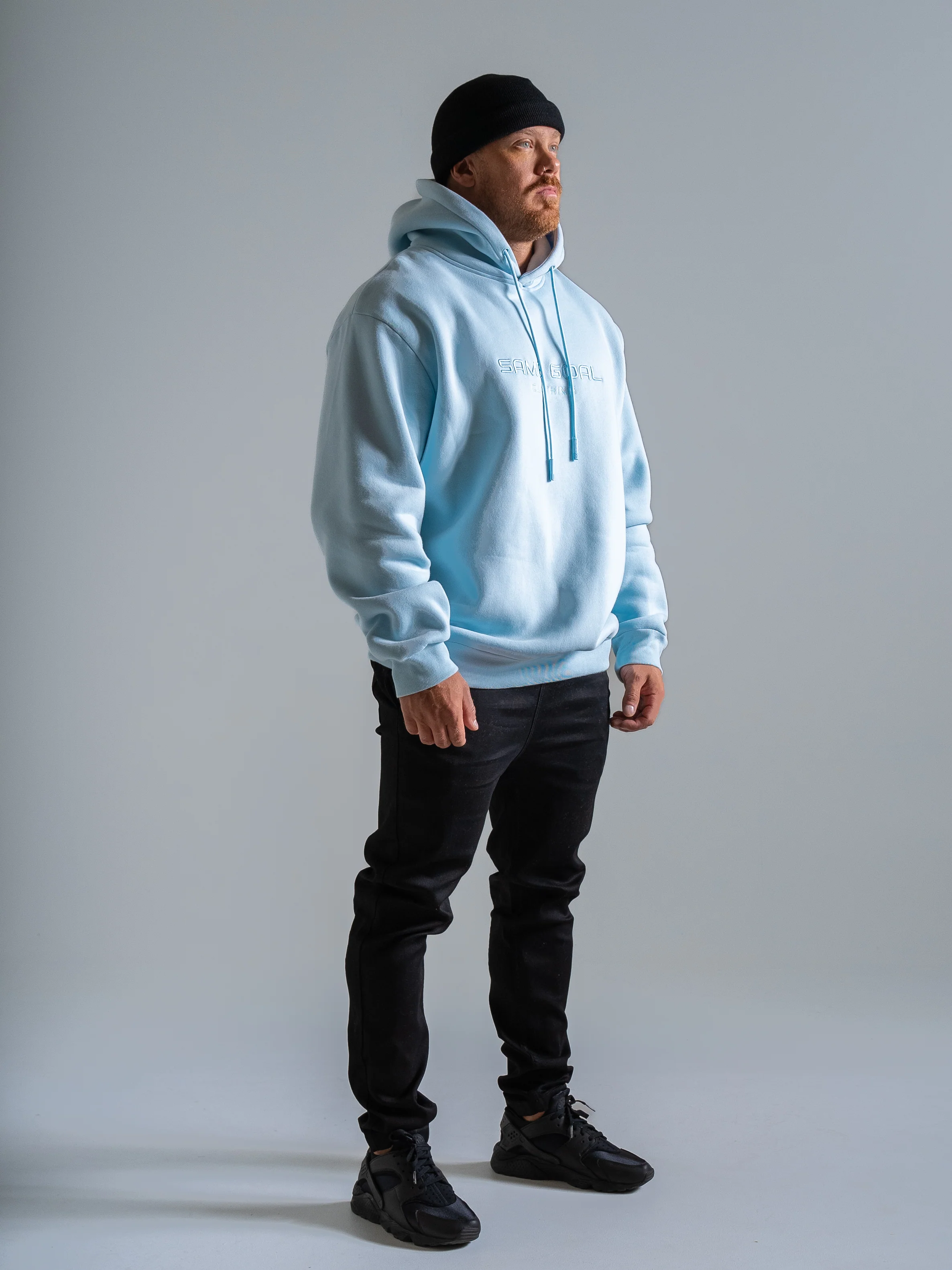 Heavy oversize huppari vaaleansininen - Image 3