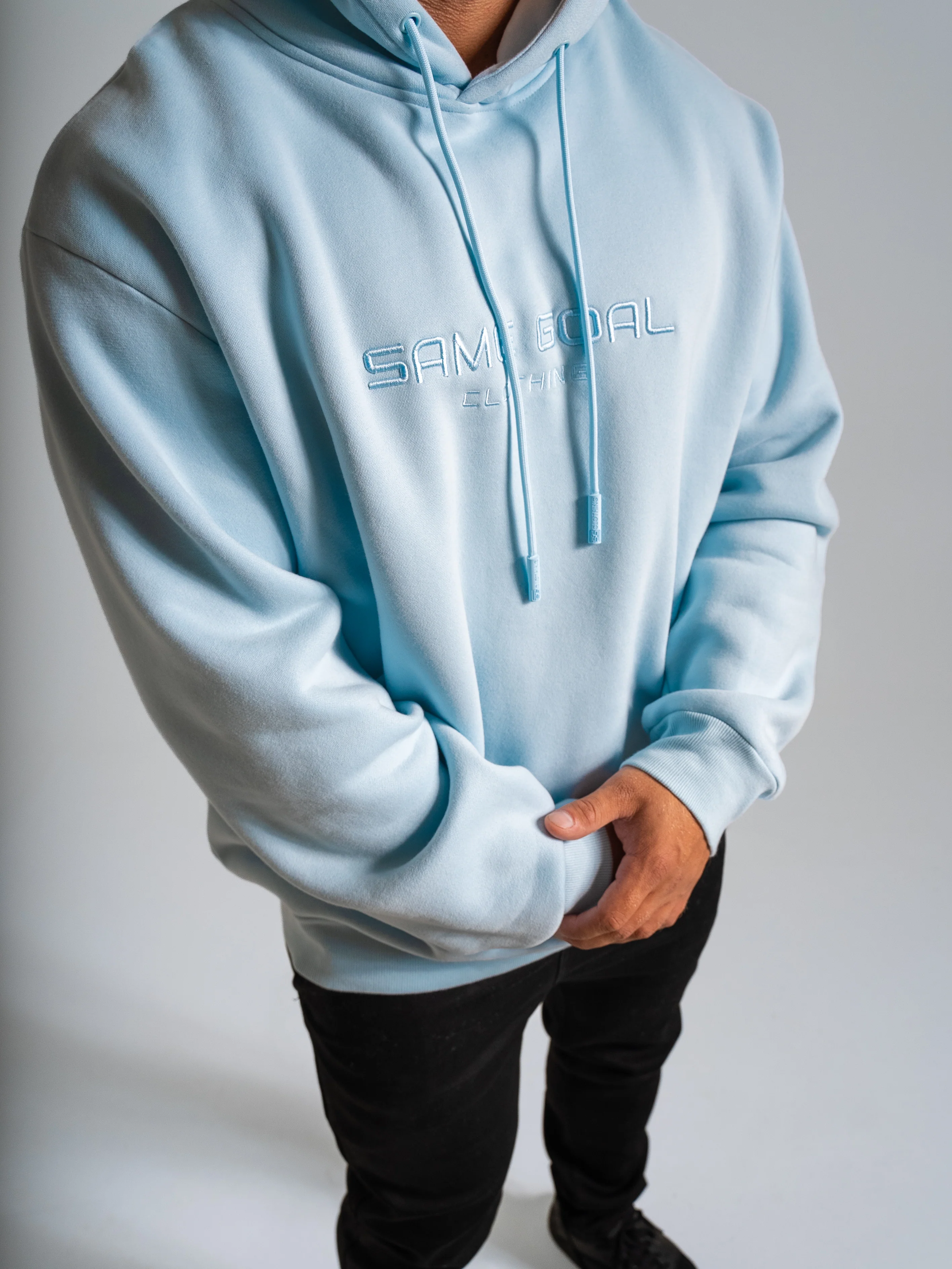 Heavy oversize huppari vaaleansininen - Image 5