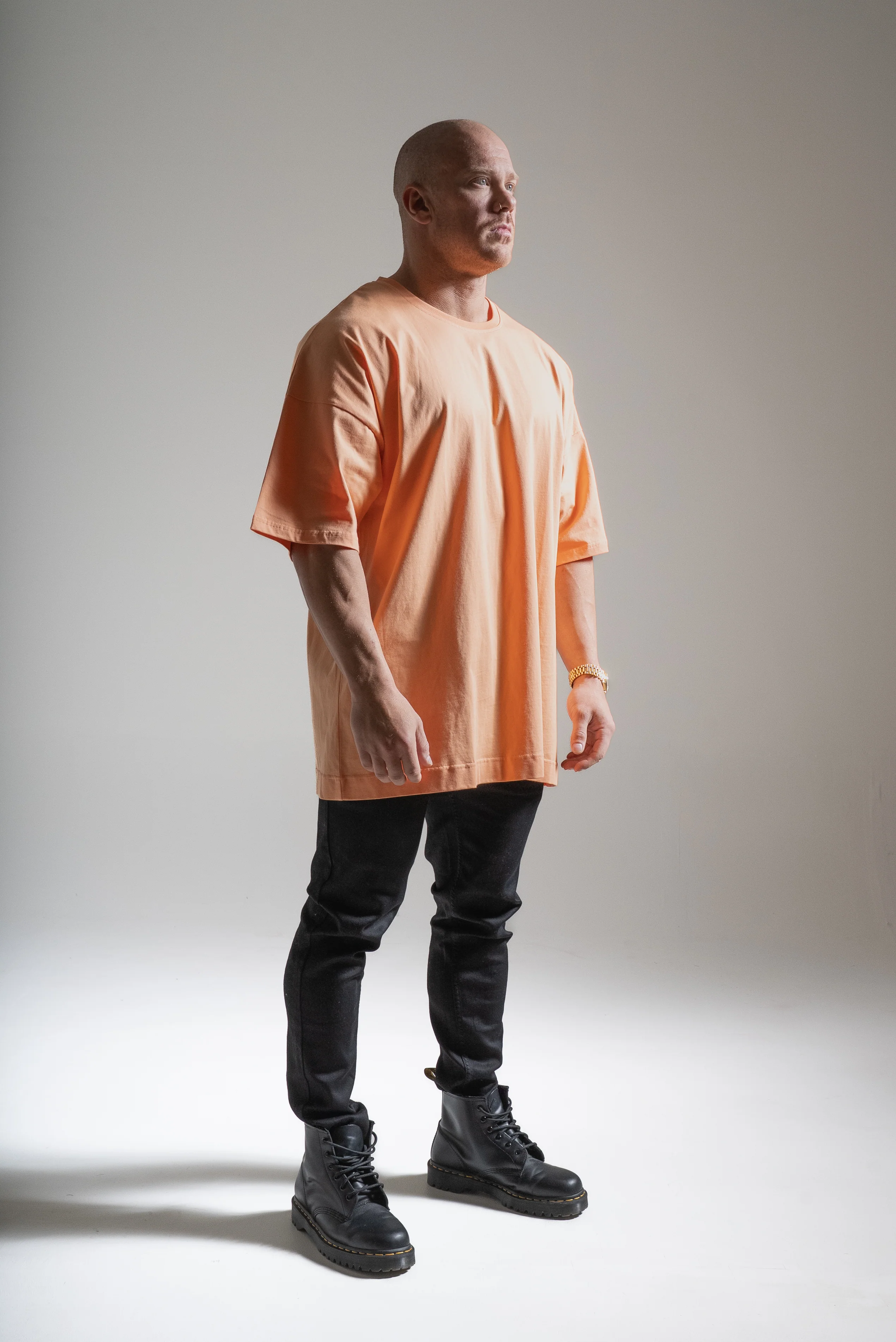 Street oversize t-paita koralli - Image 3