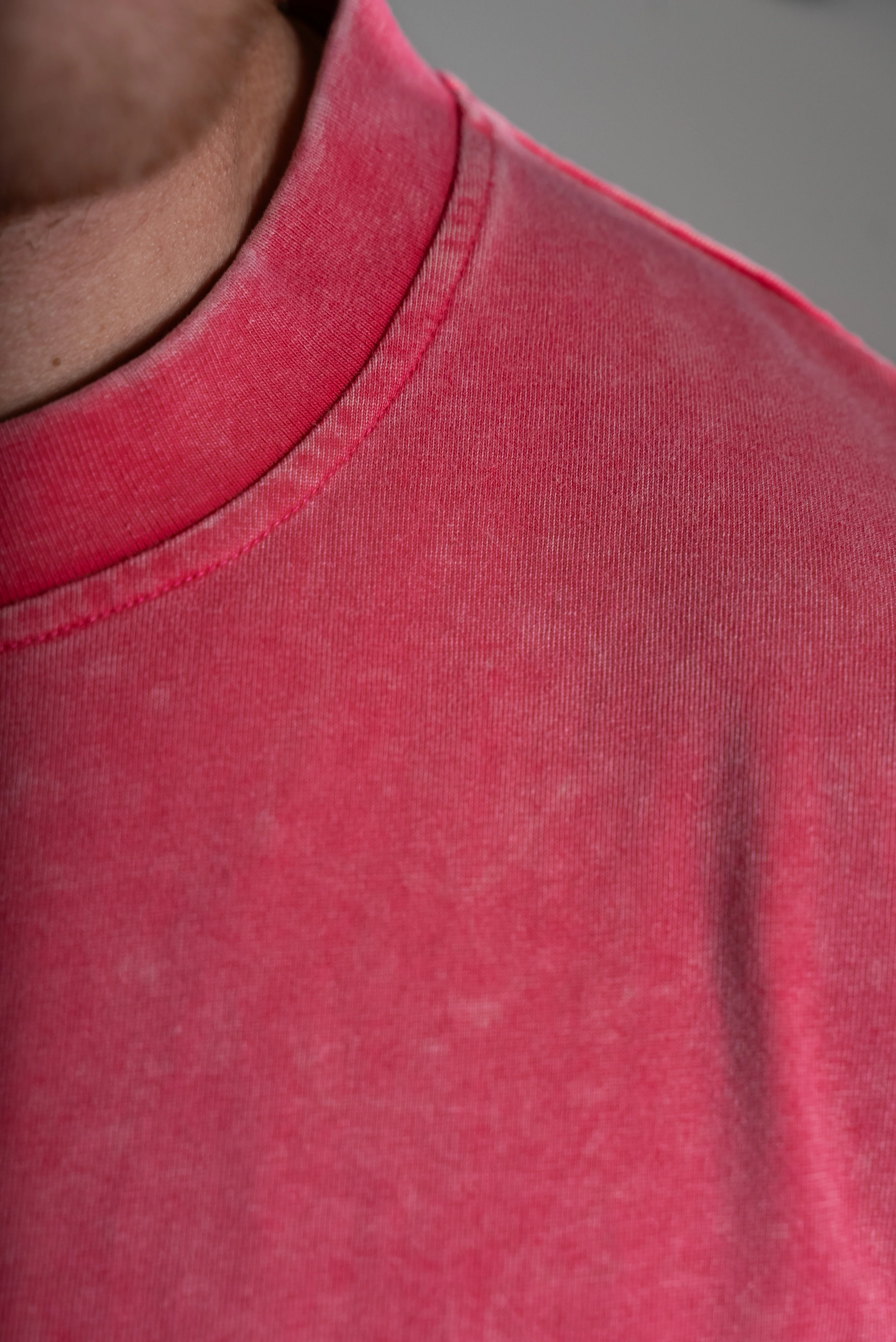 Washed t-paita fuksia - Image 3