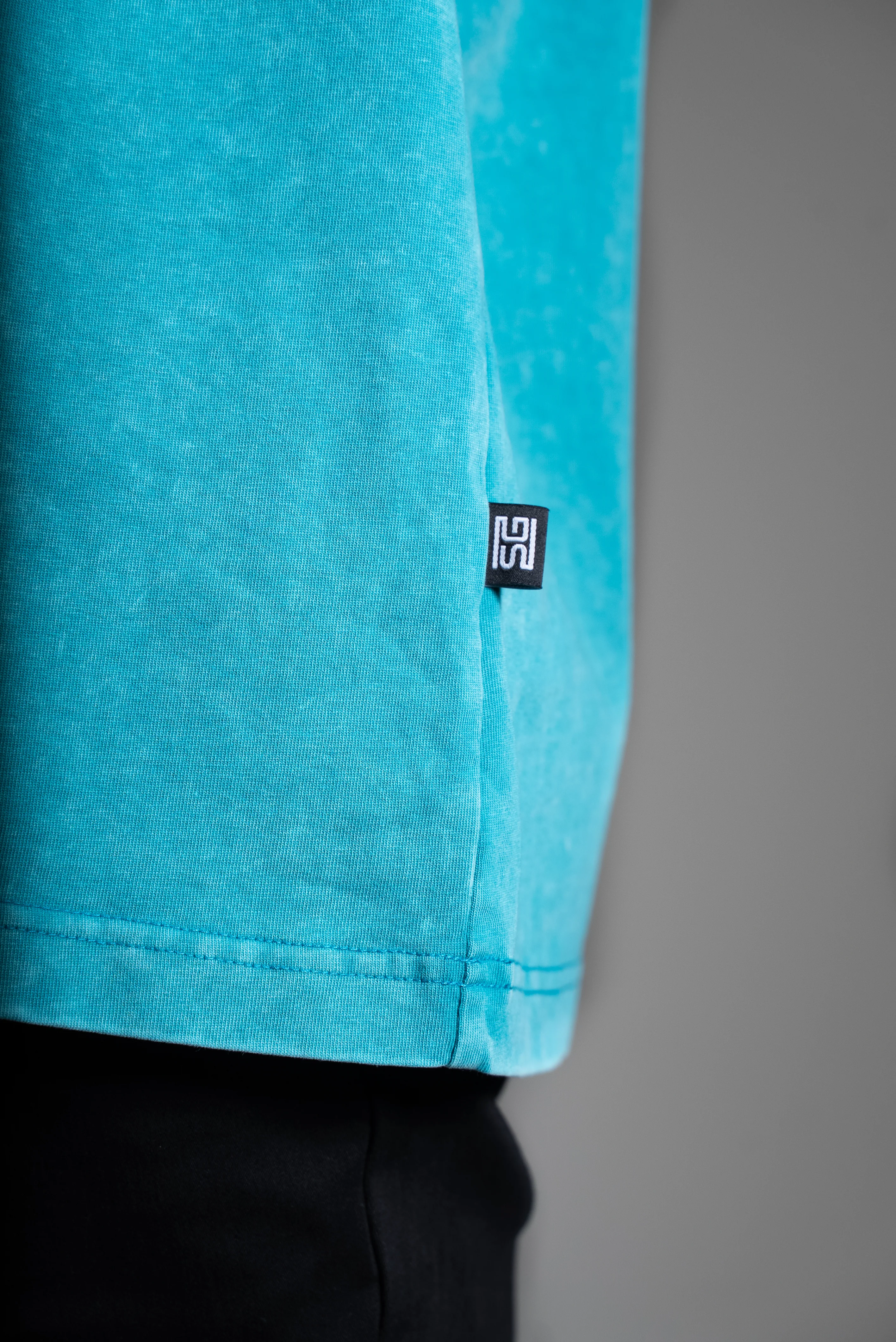 Washed t-paita turkoosi - Image 4