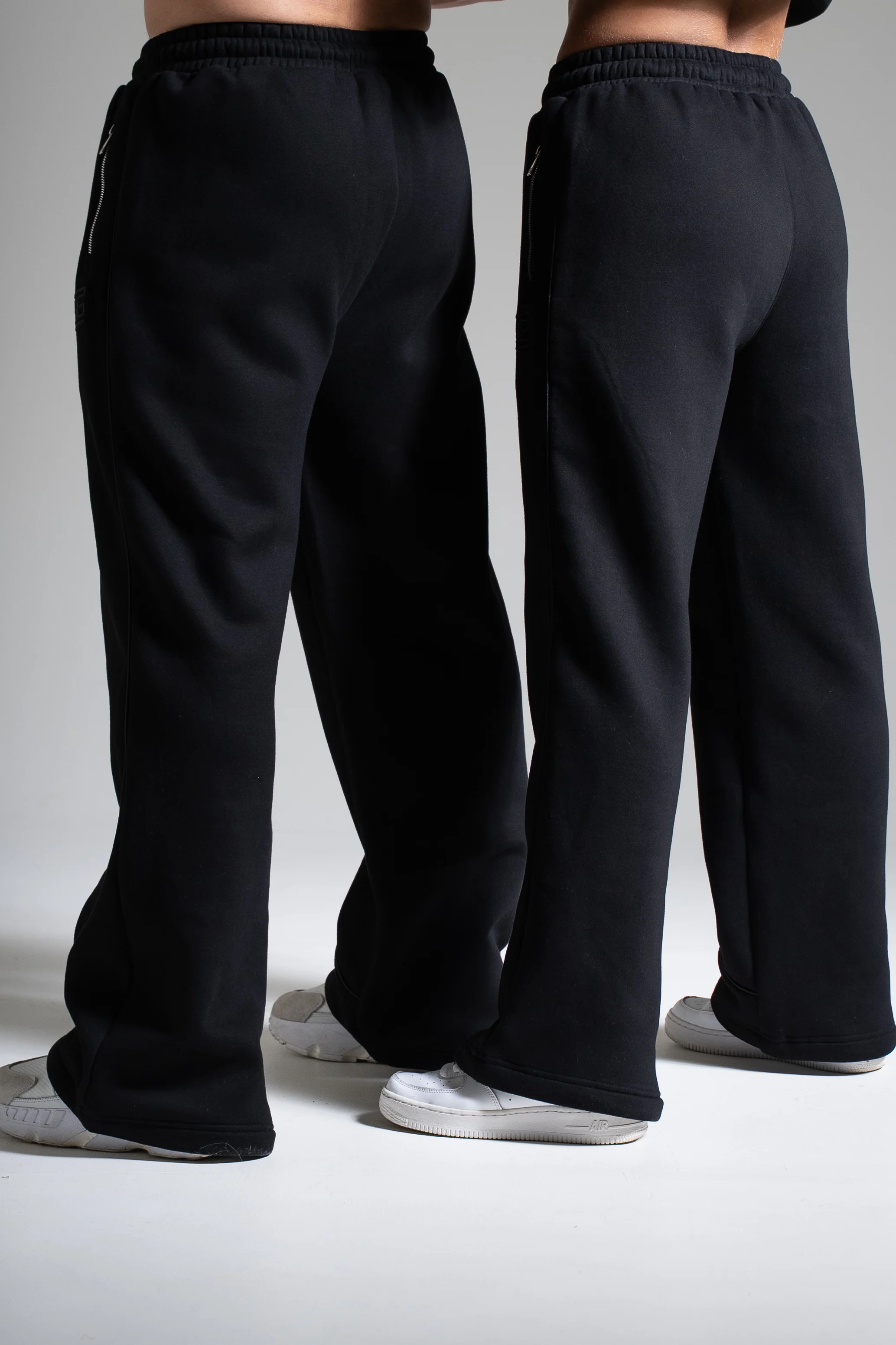 HEAVY zip housut musta - Image 3