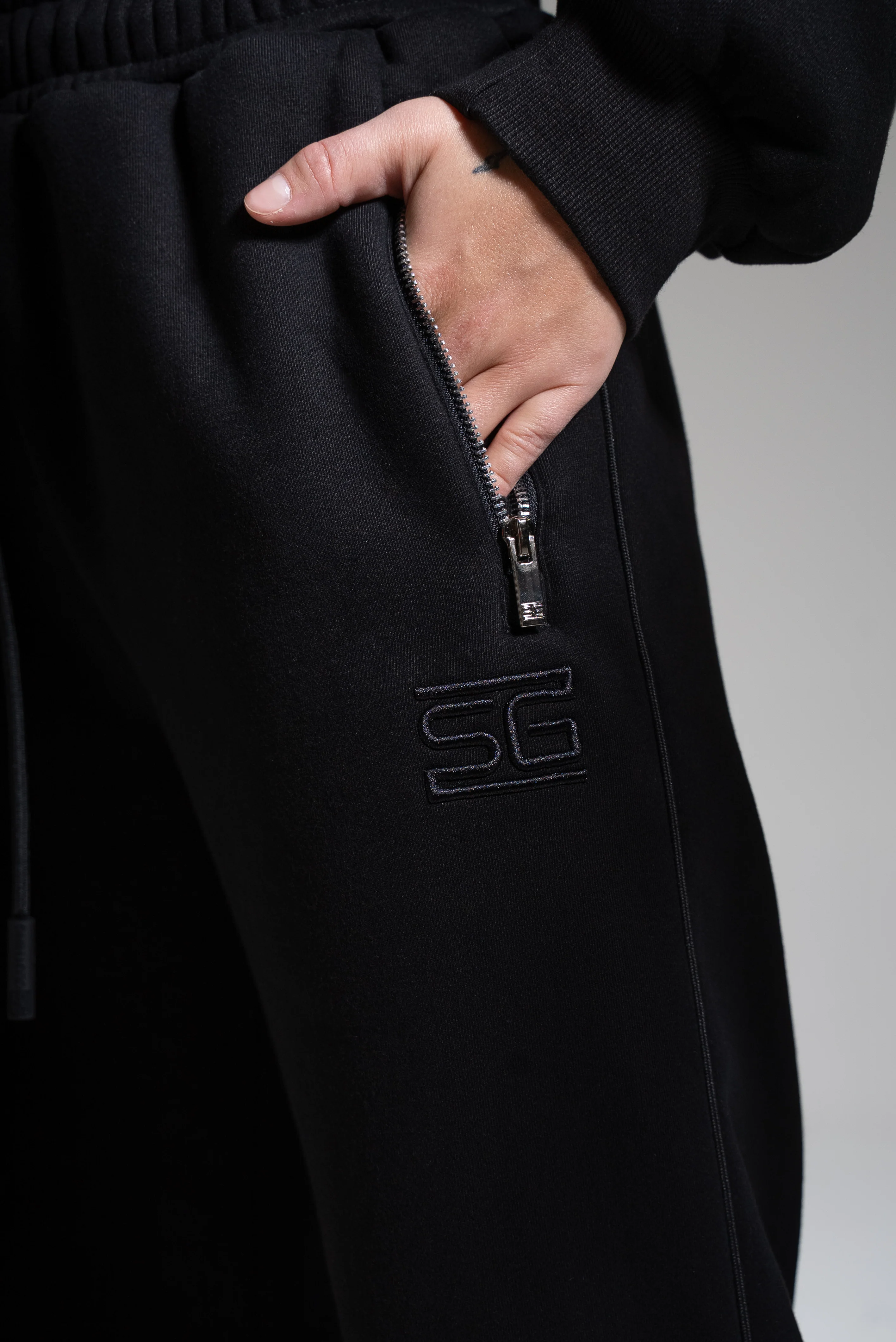 HEAVY zip housut musta - Image 4